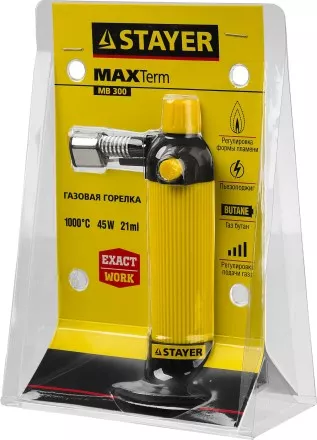 Газовая горелка STAYER &quot;MASTER&quot;, с пьезоподжигом, регулировка пламени, 1000С 55570 купить в Магнитогорске