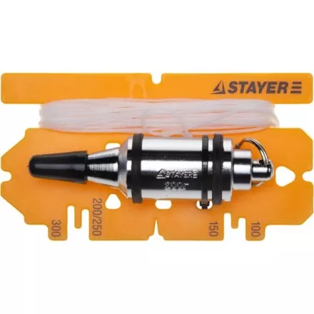 Отвес STAYER &quot;PROFI&quot; строительный со шнуром, с противоударным ободком, 300 г 06352-30 купить в Магнитогорске