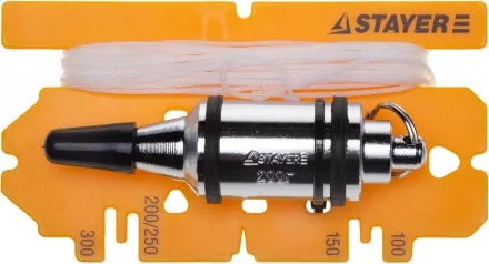 Отвес STAYER &quot;PROFI&quot; строительный со шнуром, с противоударным ободком, 300 г 06352-30 купить в Магнитогорске