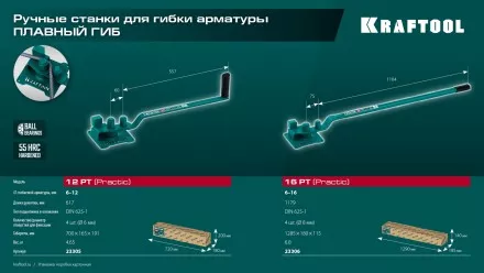 Ручной станок для гибки арматуры 23305 купить в Магнитогорске