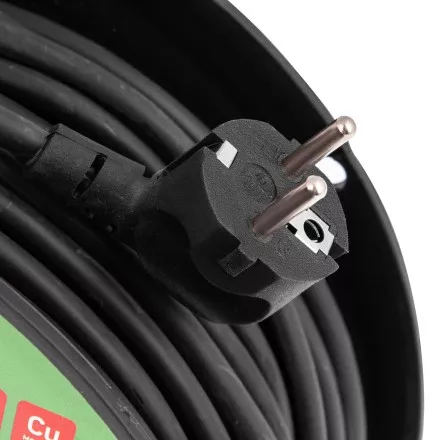 Удлинитель силовой на кабельной катушке, ПВС, 50 м, 4 розетки с крышкой, IP44, 16А, УХз16, Россия Сибртех 96048 купить в Магнитогорске