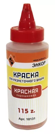 Краситель разметочного шнура 115 г красный Энкор 10131 купить в Магнитогорске