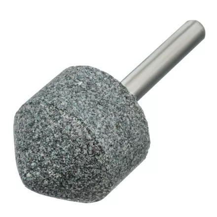 Шарошка абразивная, конус, для дрели, 25 x 25 мм, хвостовик d6 мм, 63С Denzel 76021 купить в Магнитогорске