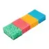 Губки для посуды Coral, 95 x 64 x 36 мм, 4 шт, Home Palisad 923585 купить в Магнитогорске