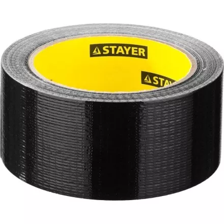 Армированная лента, STAYER Professional 12086-50-25, универсальная, влагостойкая, 48мм х 25м, черная 12086-50-25 купить в Магнитогорске