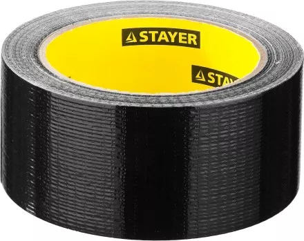 Армированная лента, STAYER Professional 12086-50-25, универсальная, влагостойкая, 48мм х 25м, черная 12086-50-25 купить в Магнитогорске