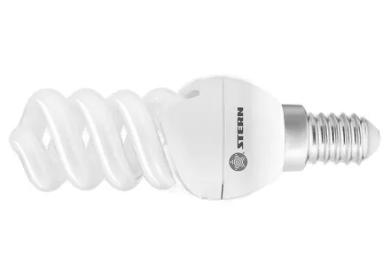 Лампа компактная люминесцентная спиральная 9W 2700K E14 8000ч Stern 90921 купить в Магнитогорске
