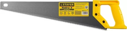 Ножовка ударопрочная (пила) STAYER ТАЙГА-5 450 мм, 5 TPI, быстрый рез поперек волокон, для крупных и средних заготовок 15061-45_z01 купить в Магнитогорске