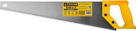 Ножовка ударопрочная (пила) STAYER ТАЙГА-5 500 мм, 5 TPI, быстрый рез поперек волокон, для крупных и средних заготовок 15061-50_z01 купить в Магнитогорске