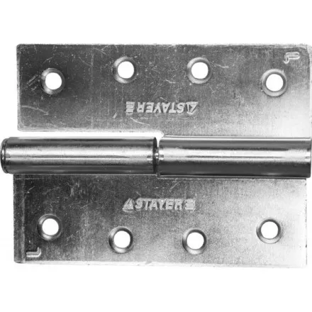 Петля дверная STAYER &quot;MASTER&quot; разъемная, цвет белый цинк, левая, 100мм 37613-100-1L купить в Магнитогорске