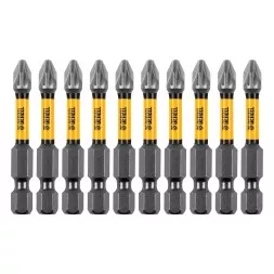 Бита IMPACT, PZ2x50 мм, лазерная обработка шлица, сталь S2, 10 шт., Е 6,3 Denzel 11692