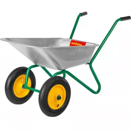 Тачка GRINDA садовая двухколесная, 80 л, грузоподъемность 120 кг 422400_z01 купить в Магнитогорске