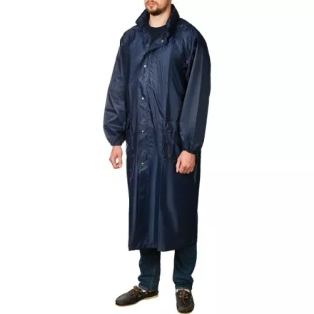 Плащ-дождевик STAYER 11612-52, нейлоновый на молнии, синий цвет, размер 52-54 11612-52 купить в Магнитогорске