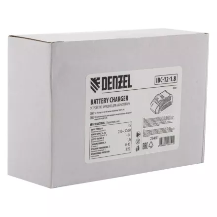 Устройство зарядное Denzel для аккумуляторов IBC-12-1.8, Li-Ion, 12 В, 1.8 А, 28451 купить в Магнитогорске