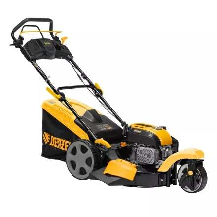 Бензиновая газонокосилка Denzel GLT-460SP-T, Trike 149 см3, 46 см, привод, панель, 60л (58810) купить в Магнитогорске