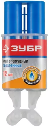 Клей ЗУБР эпоксидный, в двойном шприце, на блистере, 12 мл 41954 купить в Магнитогорске