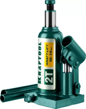 Домкрат гидравлический бутылочный &quot;Kraft-Lift&quot;, сварной, 2т, 160-310мм, KRAFTOOL 43462-2 43462-2_z01 купить в Магнитогорске
