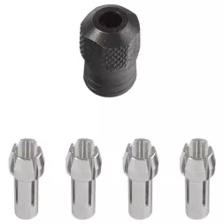 Набор 4 цанги+1 муфта 4485 DREMEL