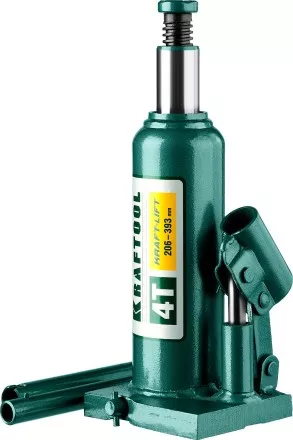 Домкрат гидравлический бутылочный &quot;Kraft-Lift&quot;, сварной, 4т, 206-393мм, KRAFTOOL 43462-4 43462-4_z01 купить в Магнитогорске