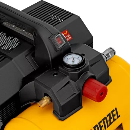 Компрессор Denzel DLS750/6 58019 безмасляный малошумный 750 Вт, 140 л/мин,ресивер 6 л купить в Магнитогорске