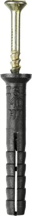 Дюбель-гвоздь полипропиленовый, потайный бортик, 6 x 40 мм, 125 шт, STAYER Master 30645-06-040 30645-06-040 купить в Магнитогорске