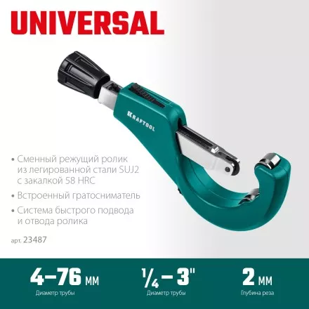 Труборезы KRAFTOOL для труб из цветных металлов 23487 купить в Магнитогорске