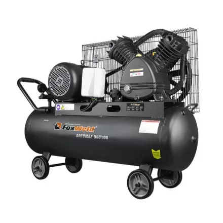 Компрессор масляный ременной AEROMAX 550/100 FoxWeld купить в Магнитогорске