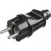 Вилка MAXElectro электрическая, 16А/220В, с заземлением, черная, STAYER 55160-B купить в Магнитогорске
