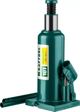 Домкрат гидравлический бутылочный &quot;Kraft-Lift&quot;, сварной, 10т, 230-456мм, KRAFTOOL 43462-10 43462-10_z01 купить в Магнитогорске