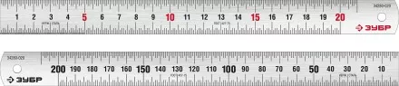 ЗУБР Про-20, длина 0.20 м, усиленная нержавеющая линейка, Профессионал (34280-020) купить в Магнитогорске