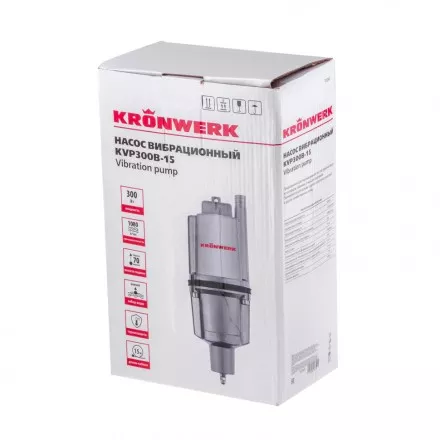 Вибрационный насос Kronwerk KVP300B-15 нижний забор 97240 купить в Магнитогорске