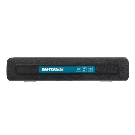 Ключ динамометрический Gross 14180, 5-25 Нм, 1/4&quot;, CrV купить в Магнитогорске