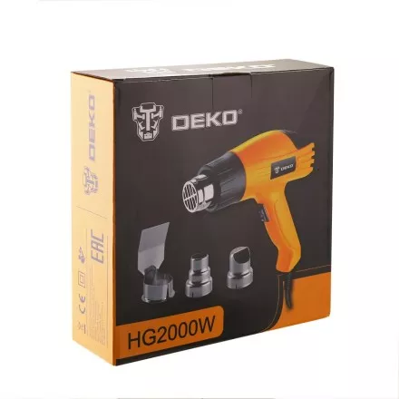 Фен строительный DEKO HG2000W, 063-4166 купить в Магнитогорске