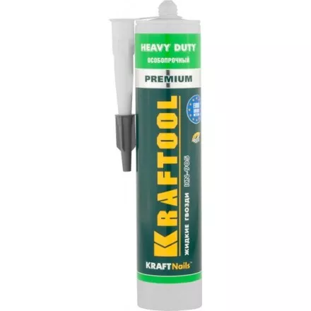 Клей монтажный KRAFTOOL KraftNails Premium KN-905, особопрочный, многоцелевой, без растворителей, 310мл 41348_z01 купить в Магнитогорске
