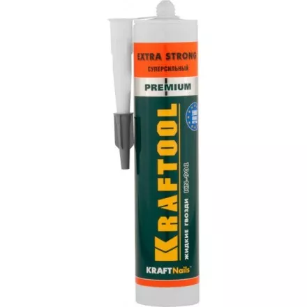 Клей монтажный KRAFTOOL KraftNails Premium KN-901, сверхсильный универсальный, для наружных и внутренних работ, 310мл 41343_z01 купить в Магнитогорске