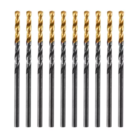 Сверло по металлу, 2,5 мм, HSS-Tin, Golden Tip, 10 шт. Denzel 717204 купить в Магнитогорске
