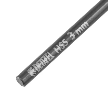 Сверло по металлу, 3 мм, HSS-Tin, Golden Tip, 10 шт. Denzel 717205 купить в Магнитогорске