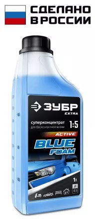 ЗУБР 1 л, концентрированный шампунь для минимоек универсальный, EXTRA (70651-1) купить в Магнитогорске