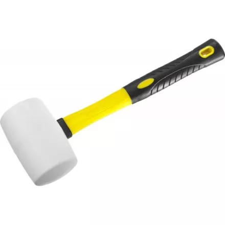 Киянка STAYER &quot;PROFI&quot; резиновая БЕЛАЯ, с фиберглассовой ручкой, 680г 20533-680 купить в Магнитогорске