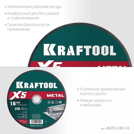 Круги отрезные абразивные, по металлу 36255-230-1.6 купить в Магнитогорске