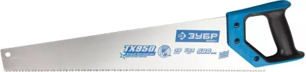 Ножовка по дереву (пила) ЗУБР ЛЕВША-9 450 мм, 9 TPI, мелкий 3D зуб, точный рез вдоль и поперек волокон всех видов материалов, 2K рукоятка 15233-45 купить в Магнитогорске