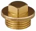 Заглушка GENERAL FITTINGS, 6-ти гранная головка с прижимной шайбой, никелированная латунь, наружная резьба, 1&quot; 51099-1 купить в Магнитогорске