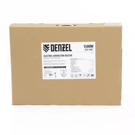 Конвектор электрический XCE-1500, 230 В, 1500 Вт, X-образный нагреватель Denzel 98116 купить в Магнитогорске
