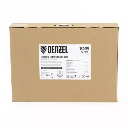 Конвектор электрический XCE-1500, 230 В, 1500 Вт, X-образный нагреватель Denzel 98116 купить в Магнитогорске