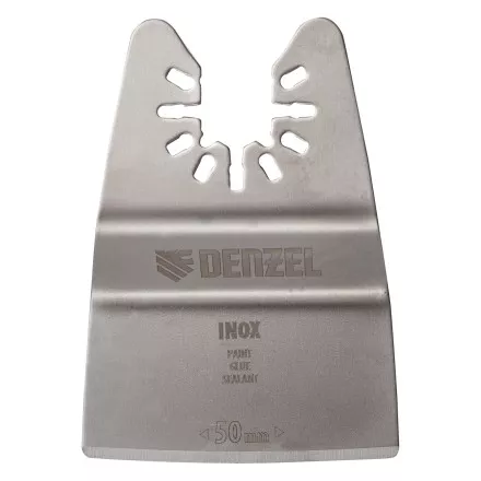 Насадка для МФИ шабер полукруг, Inox, для снятия краски и др., ширина 50 мм, длина общая 74 мм, ступенчатый Denzel 782317 купить в Магнитогорске