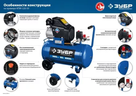 Компрессор воздушный КПМ-320-50 серия ПРОФЕССИОНАЛ купить в Магнитогорске