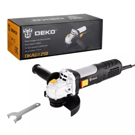 Углошлифовальная машина УШМ DEKO DKAG1250, 063-4174 купить в Магнитогорске