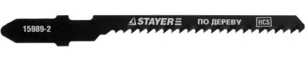 Полотна STAYER &quot;PROFI&quot;, T119BO, для эл/лобзика, HCS, по дереву, ДСП, фигур. рез, EU-хвост., шаг 2мм, 50мм, 2шт 15989-2_z01 купить в Магнитогорске