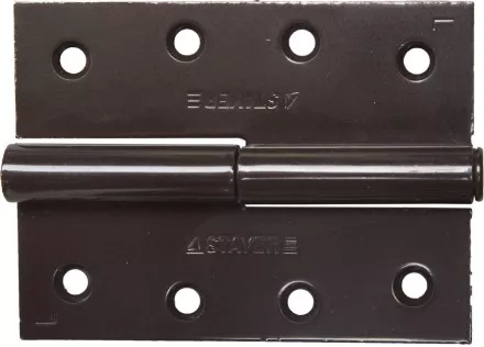 Петля дверная STAYER &quot;MASTER&quot; разъемная, цвет коричневый, левая, 100мм 37613-100-3L купить в Магнитогорске