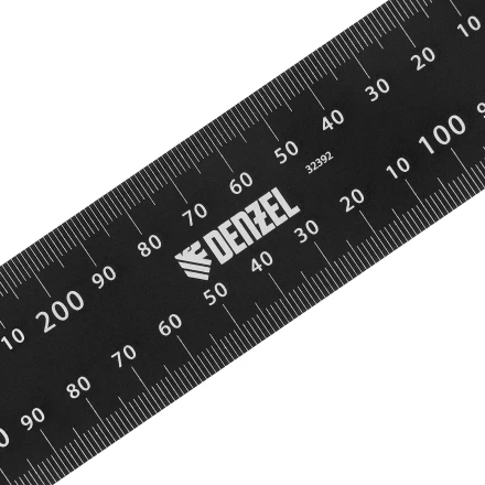Угольник, 200 х 300 мм, алюминиевый, лазерная гравировка Denzel 32392 купить в Магнитогорске